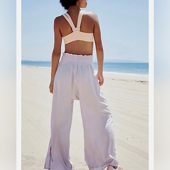 NWT Free People Movement Mia Wide-leg Lilac Pants - Picture 2 of 12